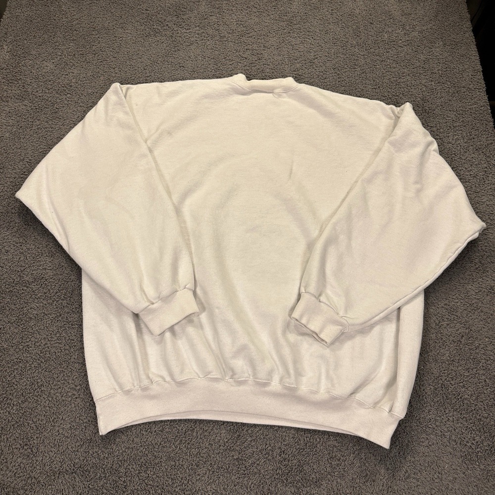 Vtg Arkansas Razorbacks Alpha Gamma Sweatshirt Adult Extra Large White Hogs NCAA - Picture 10 of 11